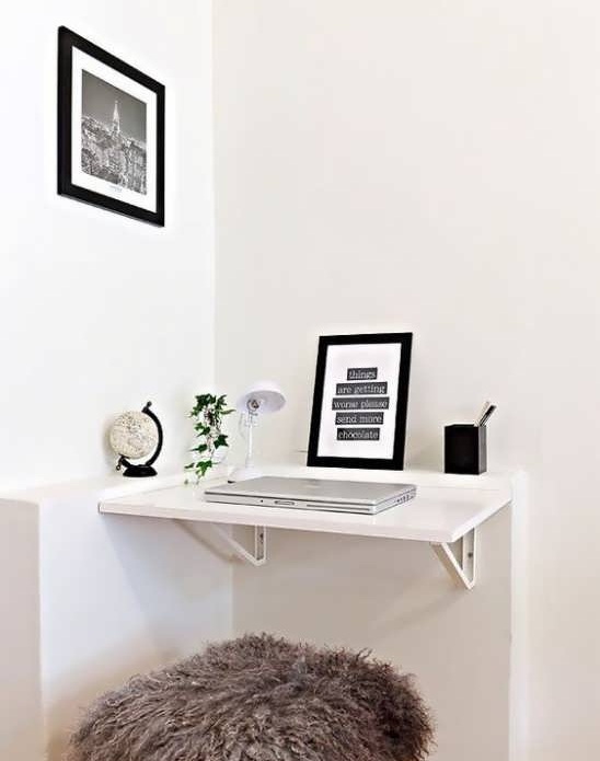 میز مطالعه دیواری